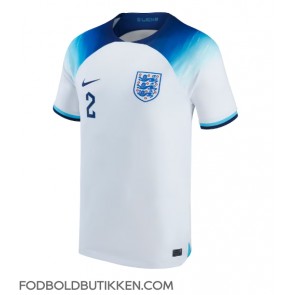 England Kyle Walker #2 Hjemmebanetrøje VM 2022 Kortærmet
